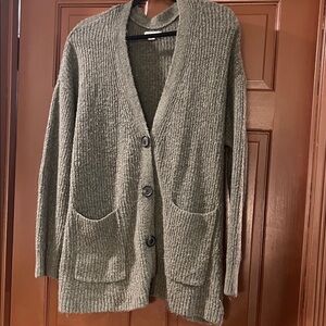 American Eagle Outfitters Olive Cardigan